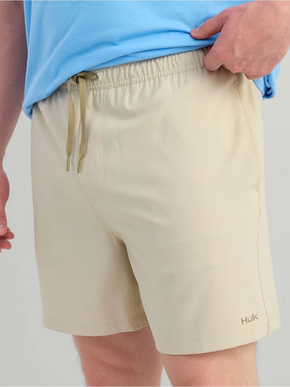 Huk Khaki Pursuit Volley Swim Shorts